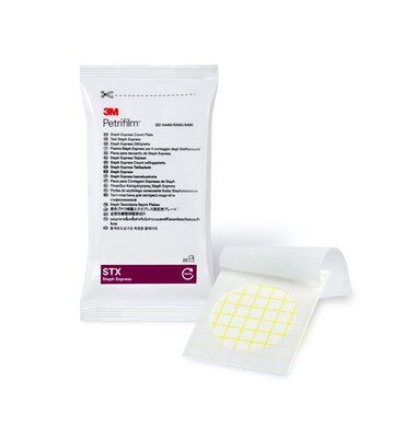 3m? petrifilm? 6491金黃色葡萄球菌快速測試片，500片/箱。
